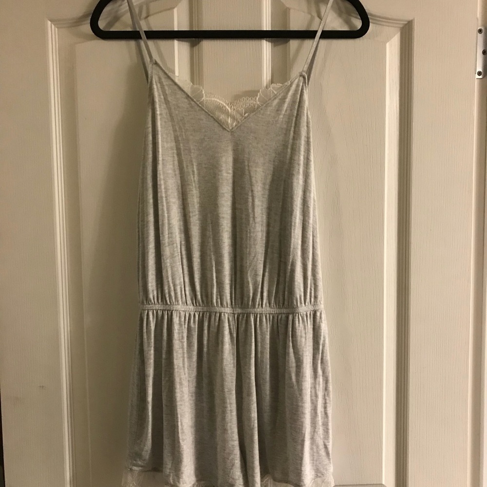 Gilligan & O’Malley Lace Trim Romper